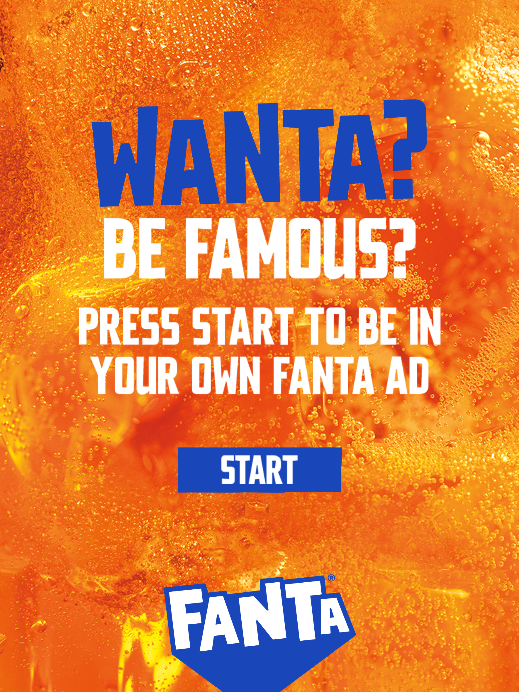 Fanta start screen