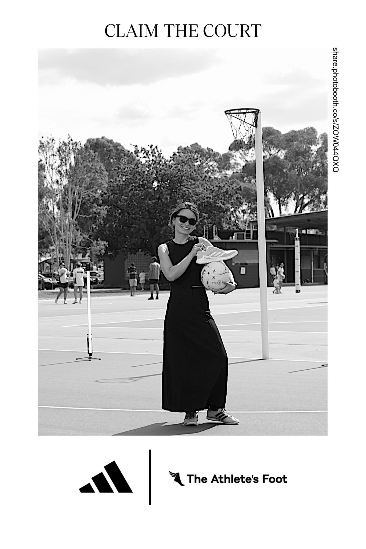 Adidas Claim the Court print